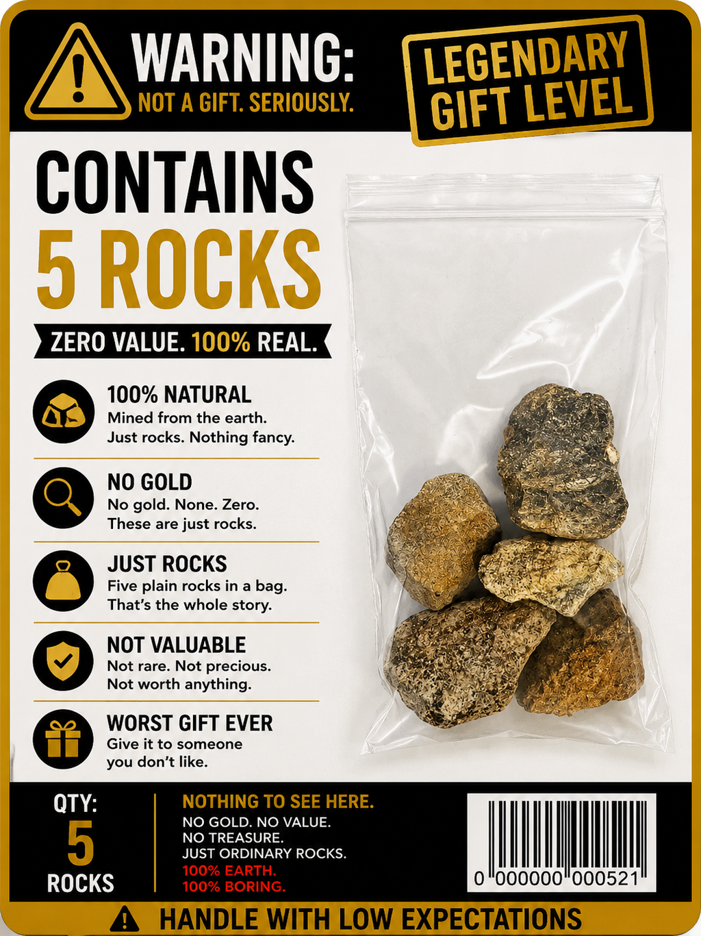 5 Genuine Rocks™